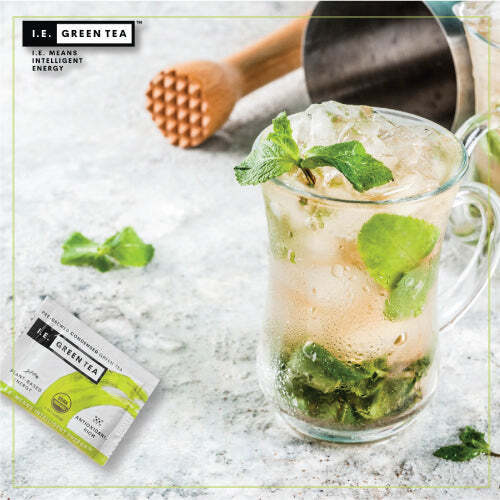 IE Green Tea sells a brand of high quality liquid green tea in concentrated packets, known for offering many health benefits.