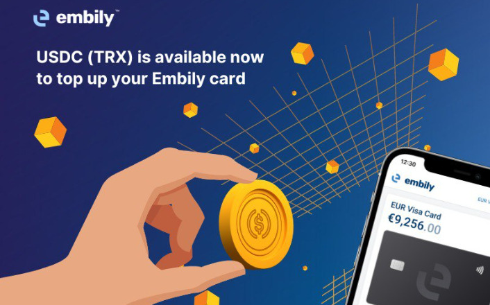 Embily adds TRX network support for USDC. - 37 image