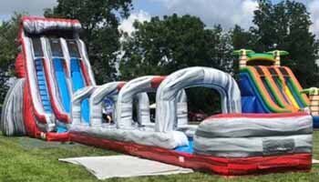 3 Monkey Inflatables - 27ft Lava Waterslide (#68)