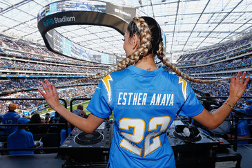 Esther Anaya DJ's for NFL 2022-23 Season