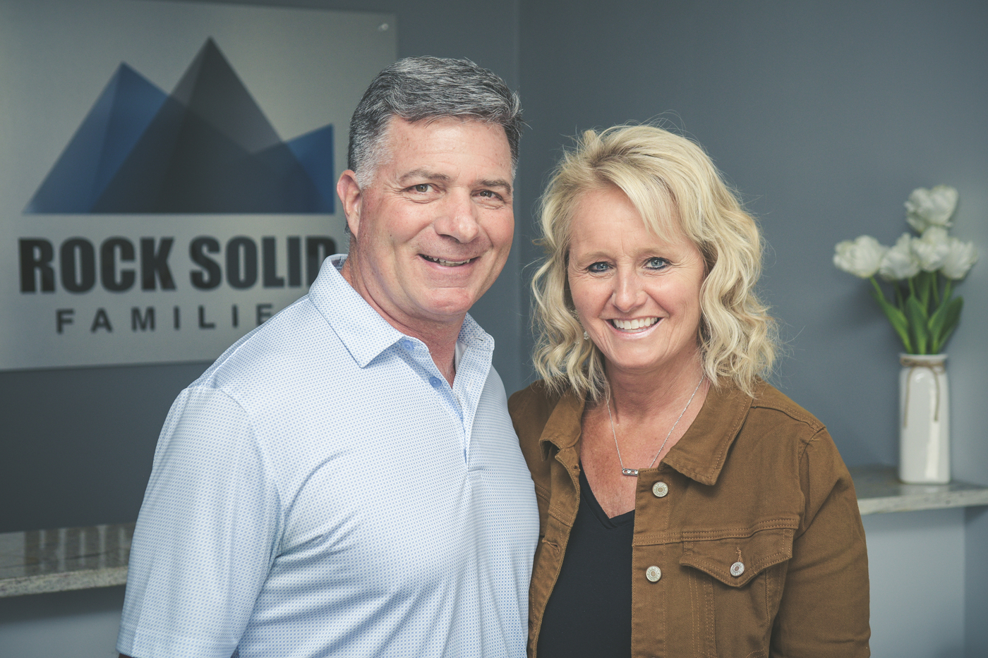 Headshot of Merrill and Linda Hutchinson, co-hosts of Rock Solid Families Podcast