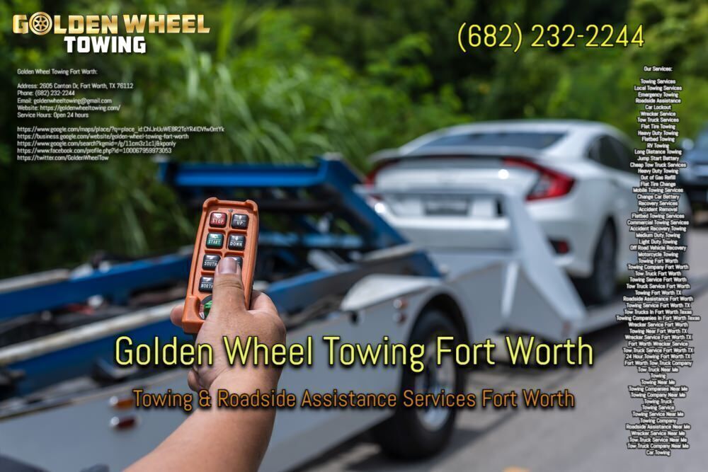 Golden Wheel Towing Fort Worth offers a comprehensive range of towing services in Fort Worth, TX, and surrounding areas.