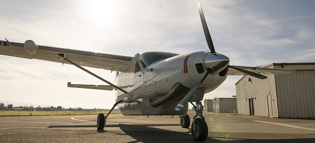 autonomous aircraft outside hangar