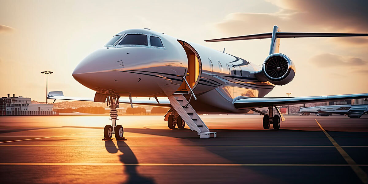 aircraft waiting at hangar
