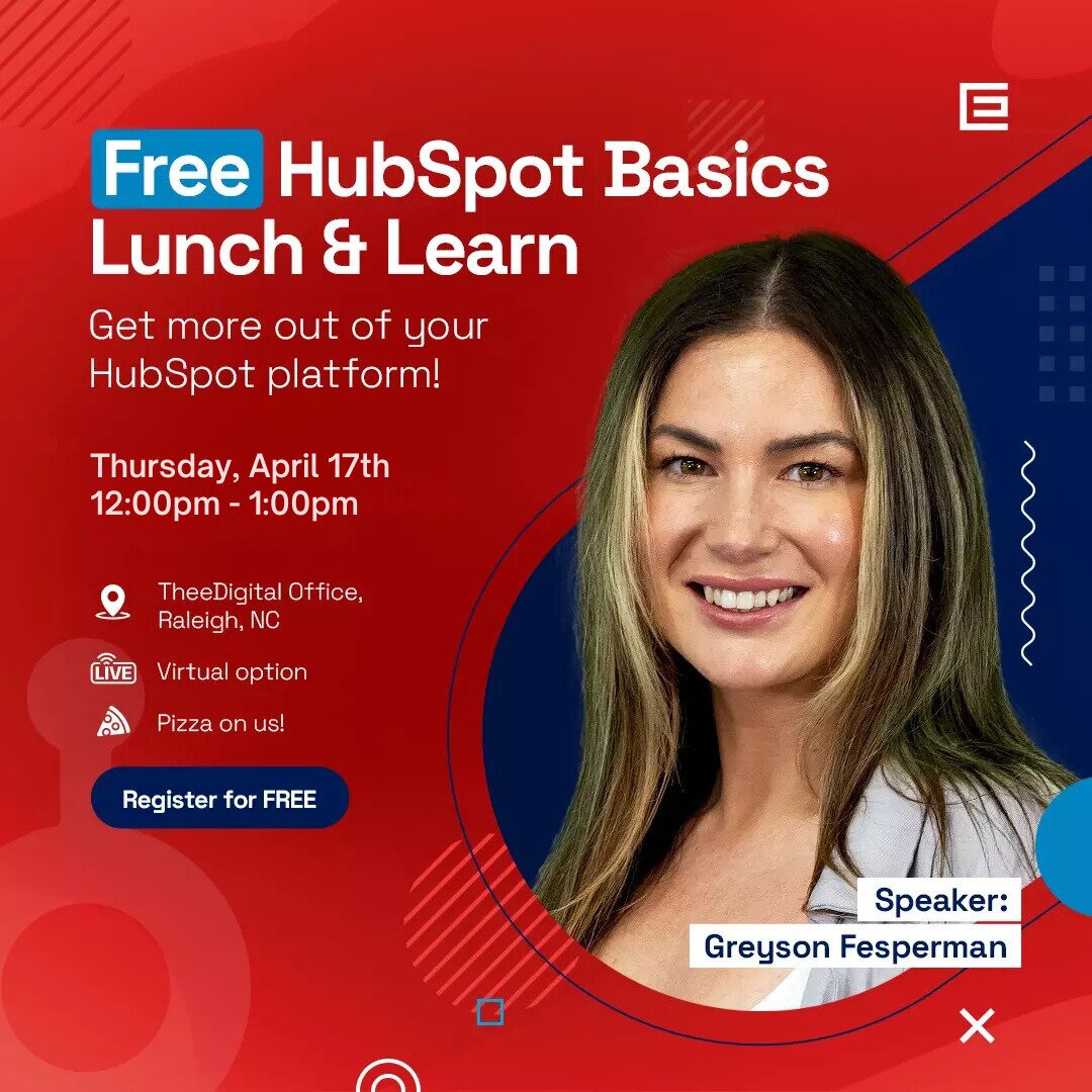 Free HubSpot Basics Training is an in-person instructional course hosted by TheeDigital to provide beginner-friendly education on HubSpot CRM for small businesses and marketers.