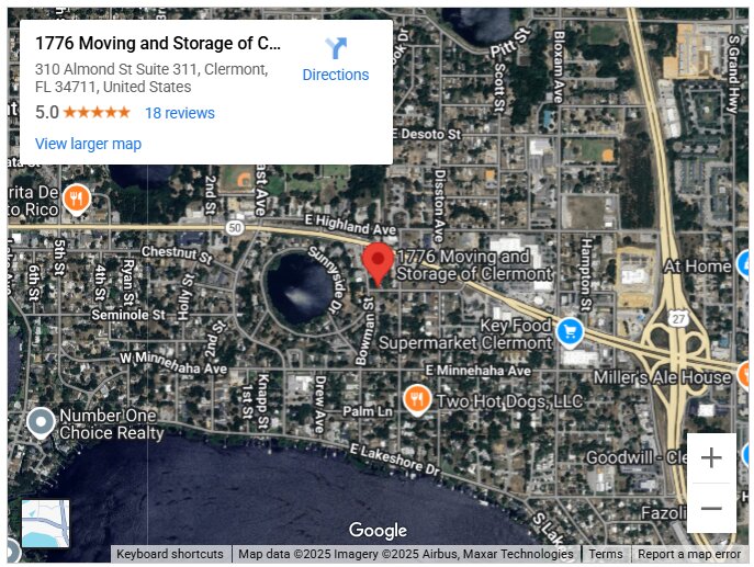 1776 Moving and Storage of Clermont