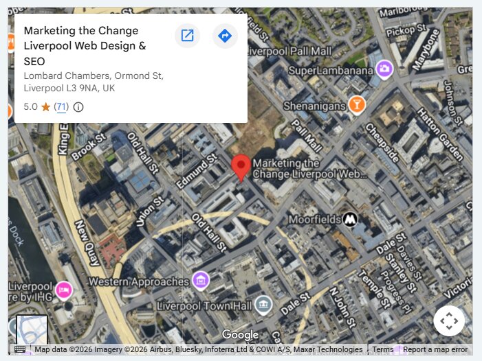 Marketing the Change Liverpool Web Design & SEO