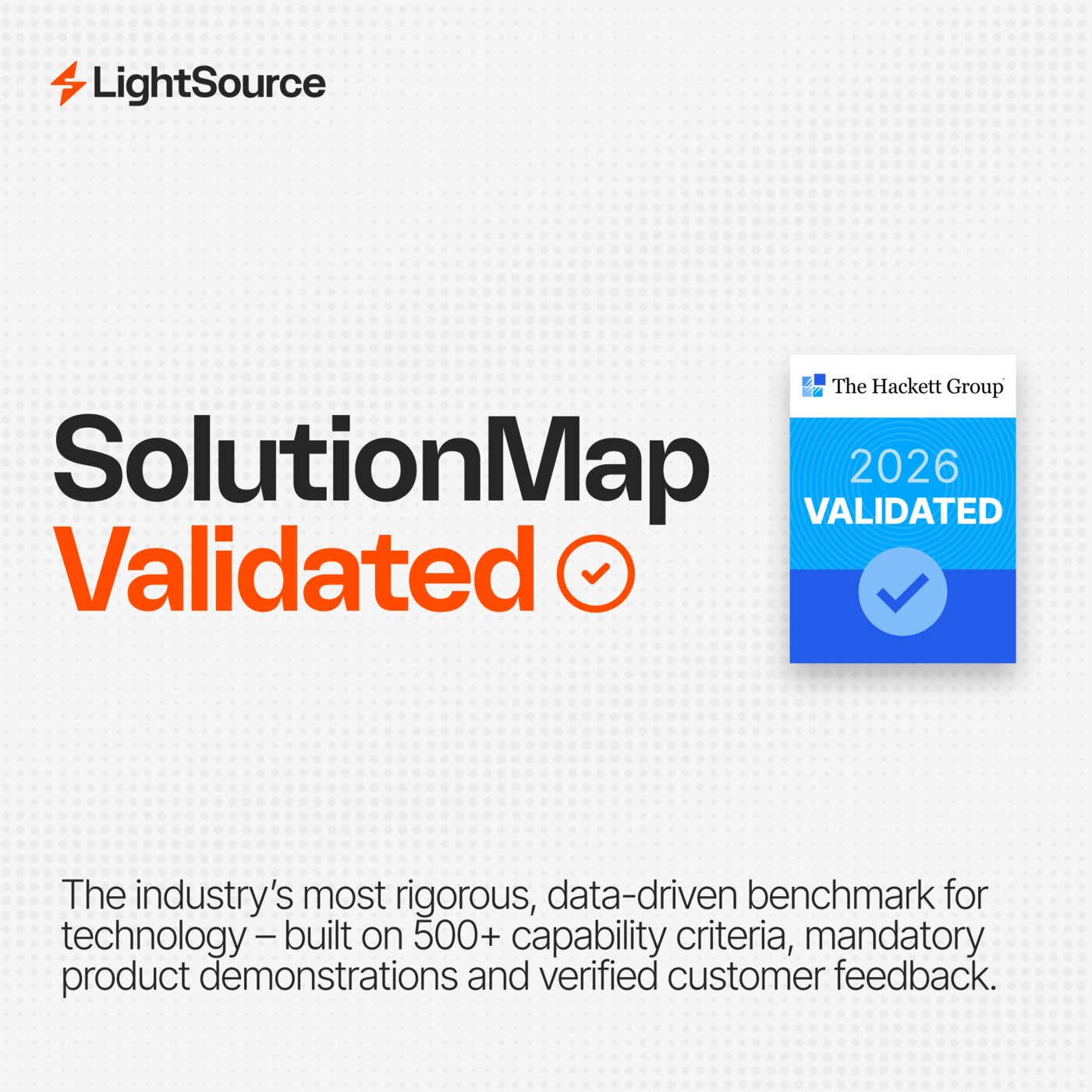 Assessment LightSource Earns Validation in The Hackett Group’s Fall ...